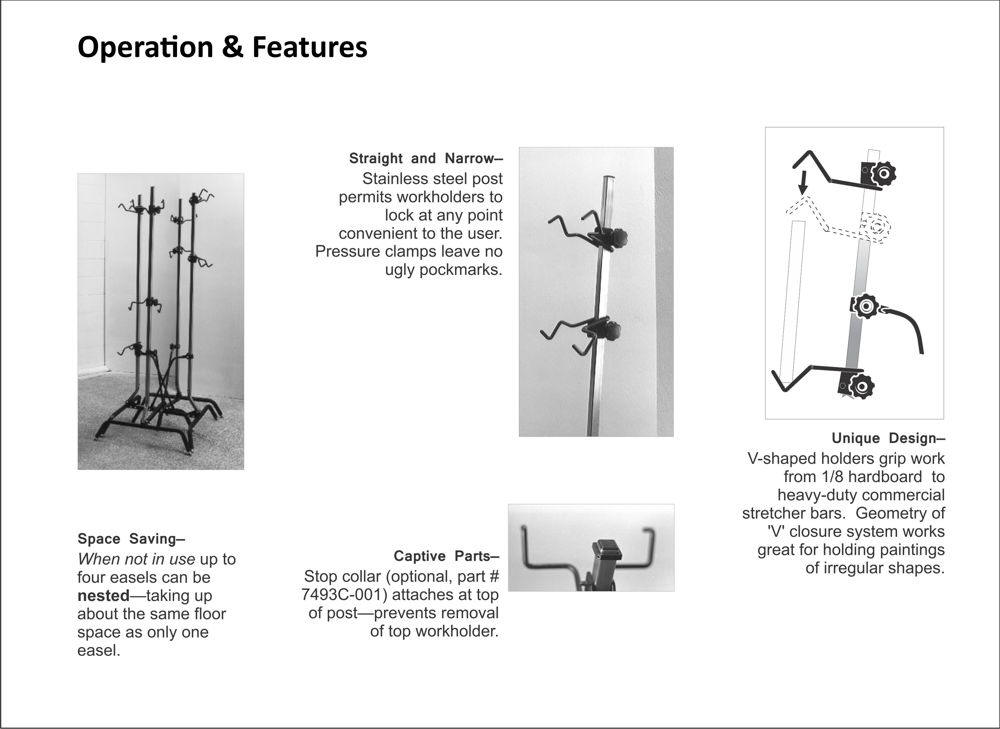 easel features